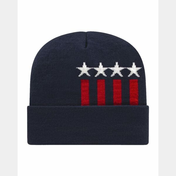 USA-Made Patriotic Cuffed Beanie Thumbnail