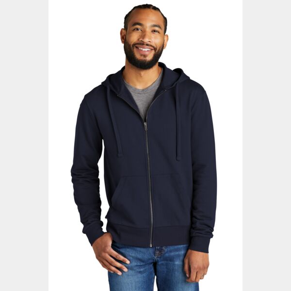Unisex Organic French Terry Full Zip Hoodie Thumbnail