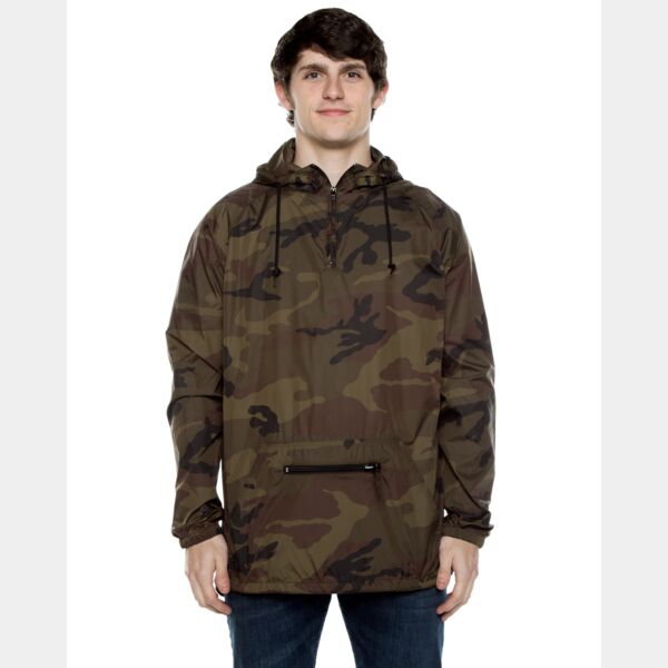 Unisex Nylon Packable Pullover Anorak Jacket Thumbnail