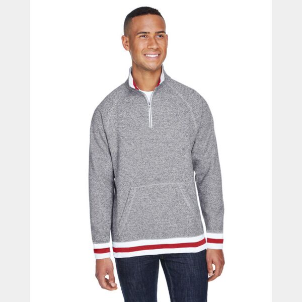 Adult Peppered Fleece Quarter-Zip Thumbnail