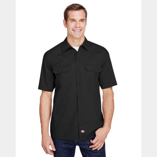Men's FLEX Short-Sleeve Twill Work Shirt Thumbnail