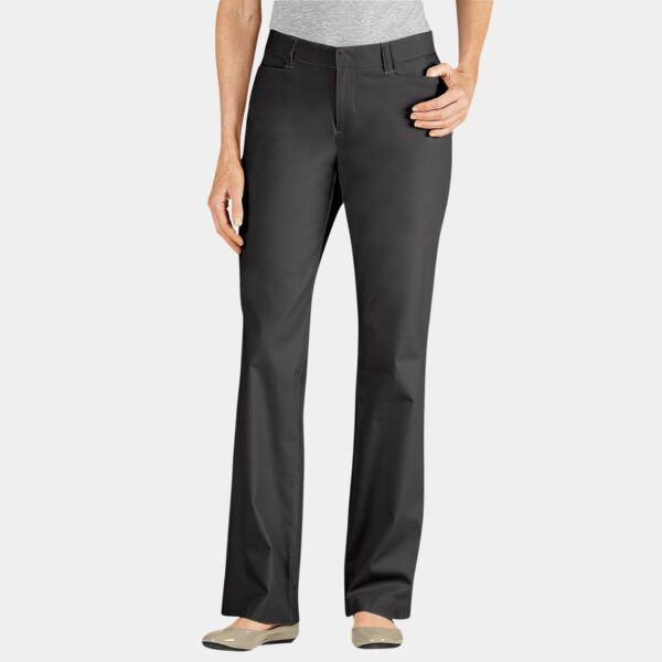 Ladies' Curvy Fit Straight Leg Flat Front Pant Thumbnail