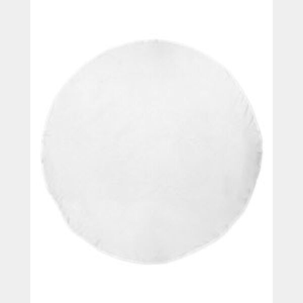 Round White Beach Towel Thumbnail