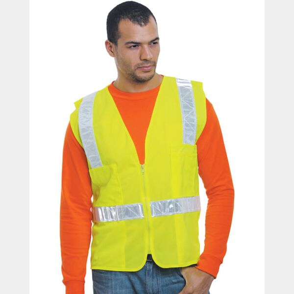 Unisex USA Made 22Surv-R Class 2 ANSI High Vis Surveyor Safety Vest Thumbnail