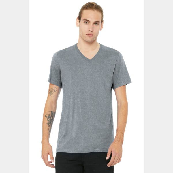 Unisex Heather CVC V Neck Tee Thumbnail