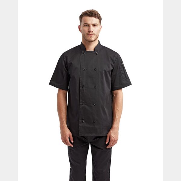 Unisex Short-Sleeve Recycled Chef's Coat Thumbnail