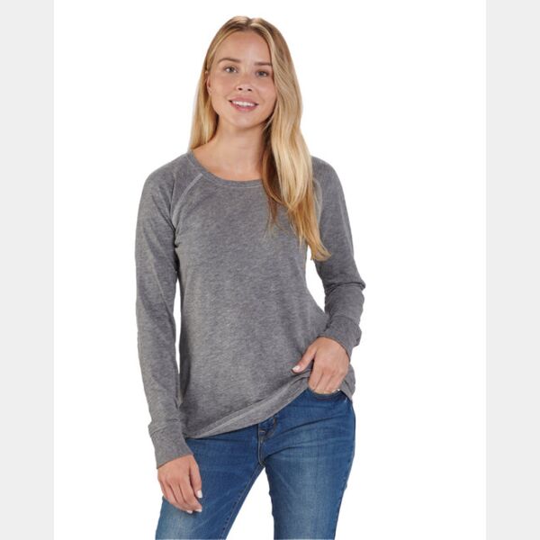 Ladies' Payton Preppy Patch Long-Sleeve T-Shirt Thumbnail
