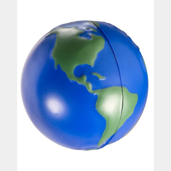 Globe Earth Shape Stress Ball Thumbnail