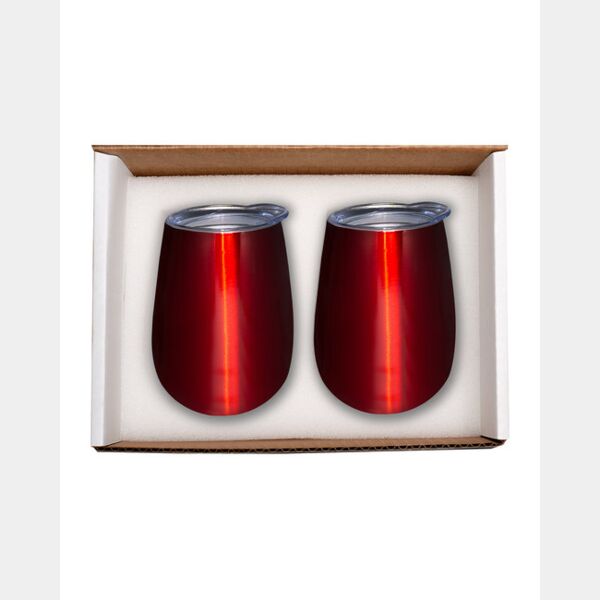 Duo Vacuum Insulated Stemless Wine Tumbler Gift Set Thumbnail