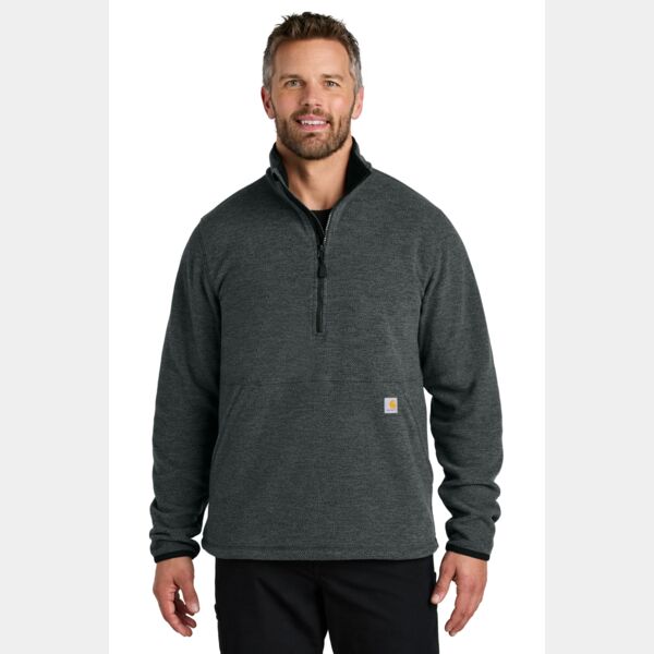 Textured 1/2 Zip Fleece Jacket Thumbnail