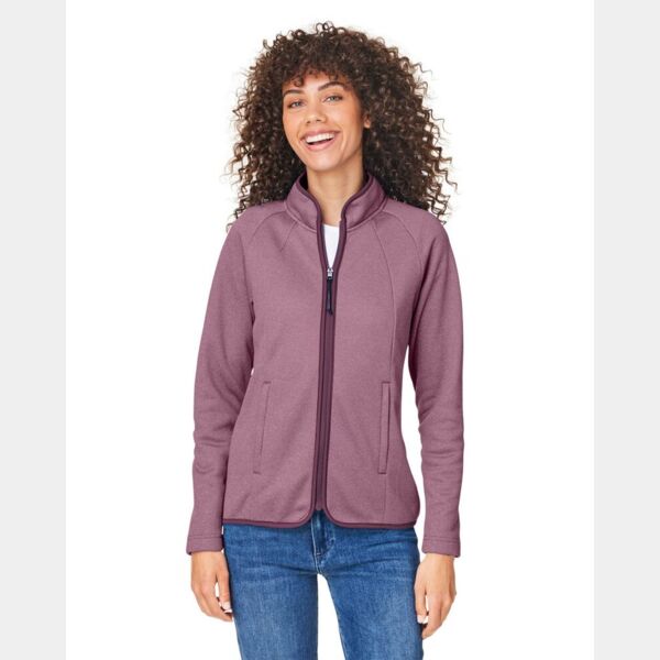 Women's Venture Heathered Stripe Full-Zip Thumbnail