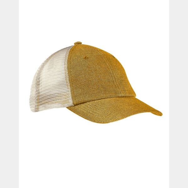 Washed Hemp Soft Mesh Trucker Cap Thumbnail