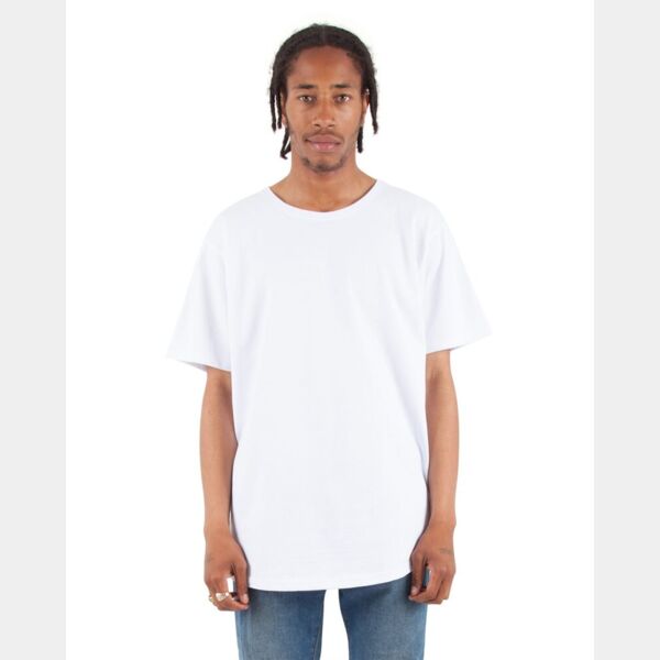 Unisex Curved Hem Long T-Shirt Thumbnail