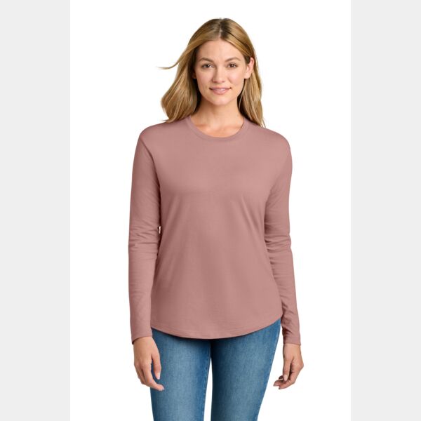Women's Cotton Relaxed Long Sleeve Tee Thumbnail