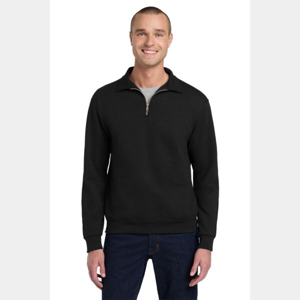 Super Sweats ® NuBlend ® 1/4 Zip Sweatshirt with Cadet Collar Thumbnail