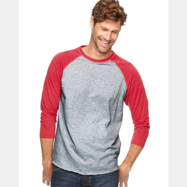Men's Baseball Fine Jersey Three-Quarter Sleeve Tee Thumbnail