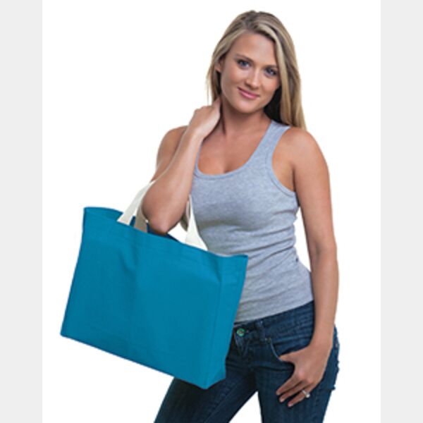 USA Made Cotton Canvas Medium Gusset Tote Bag Thumbnail