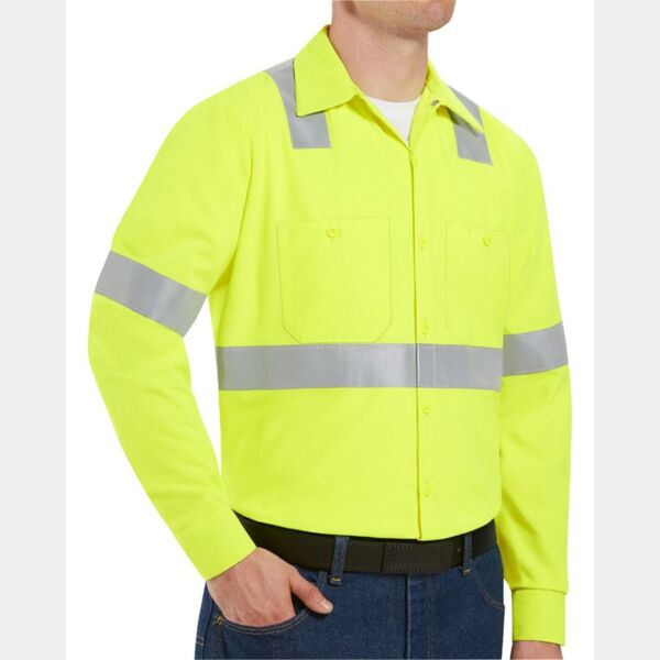 Men's Tall High Visibility Work Shirt Thumbnail