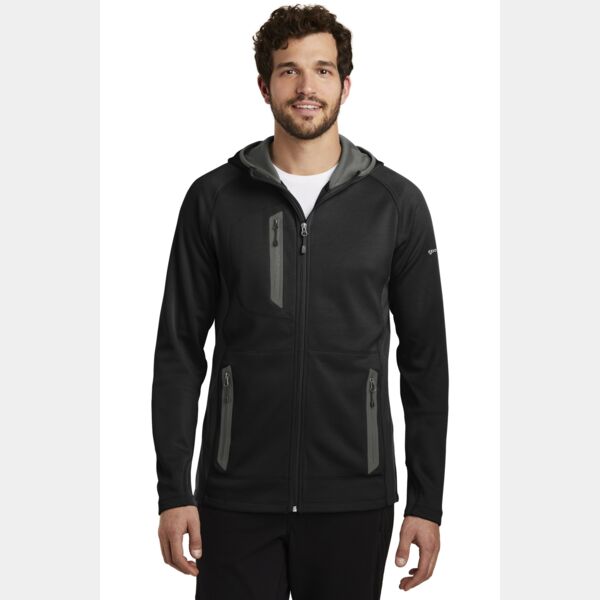 Sport Hooded Full Zip Fleece Jacket Thumbnail