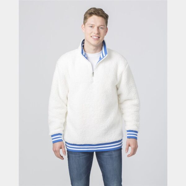 Unisex Varsity Sherpa Quarter-Zip Pullover Thumbnail