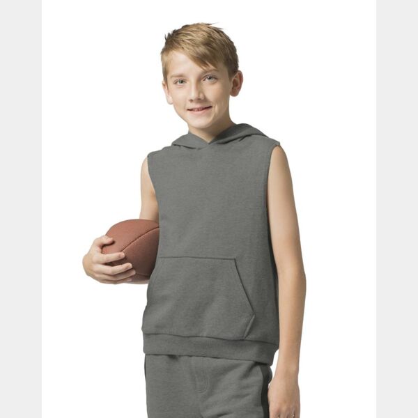 Youth Stadium Hooded Sleeveless Sweatshirt Thumbnail