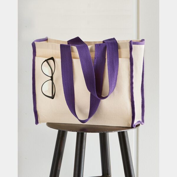 14L Tote with Contrast-Color Handles Thumbnail