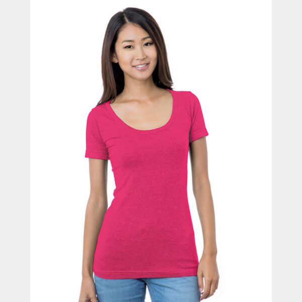 Ladies' USA Made Wide Scoop Neck T-Shirt Thumbnail