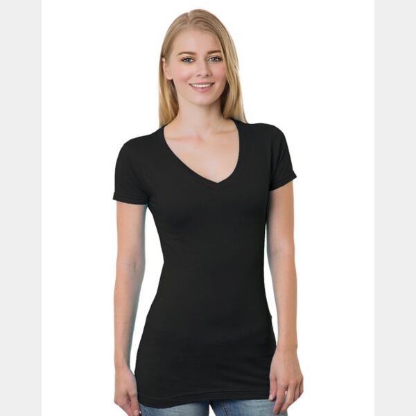 Ladies' USA Made V-Neck T-Shirt Thumbnail