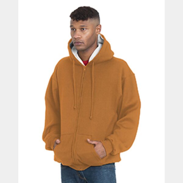 Adult USA Made Super Heavy Thermal-Lined Full-Zip Hooded Sweatshirt Thumbnail