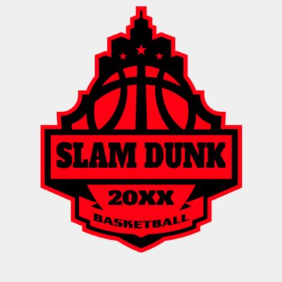 SLAM DUNK Basketball Logo Template Thumbnail