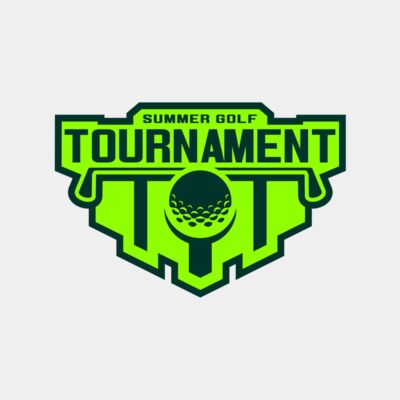 Tournament Summer golf logo template Thumbnail