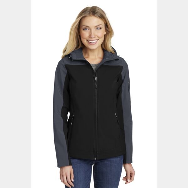 Ladies Hooded Core Soft Shell Jacket Thumbnail