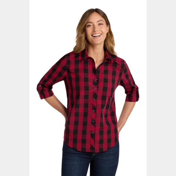 Ladies Everyday Plaid Shirt Thumbnail