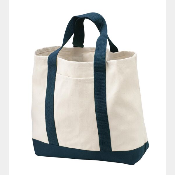 Ideal Twill Two Tone Shopping Tote Thumbnail