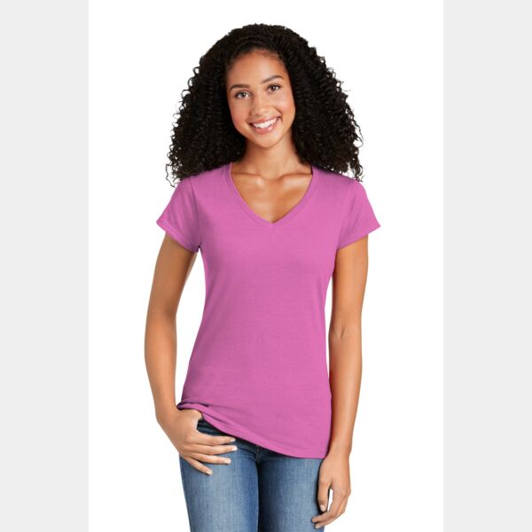 Softstyle ® Ladies Fit V Neck T Shirt Thumbnail