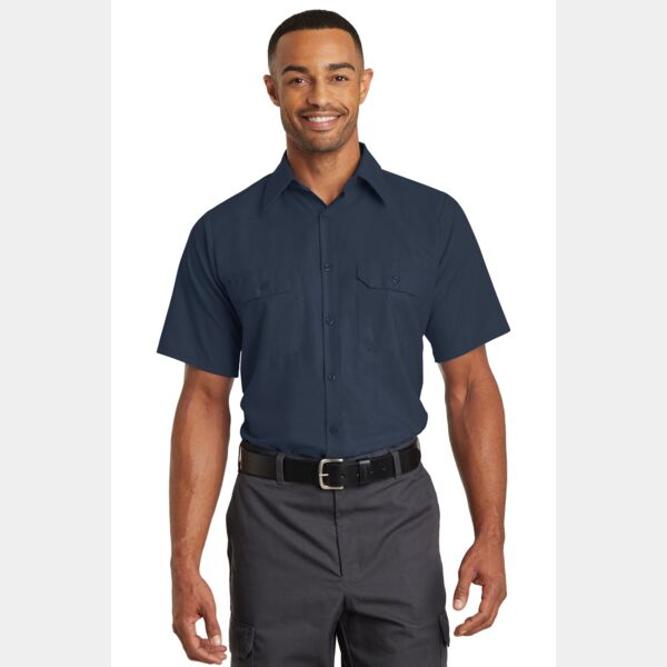 Short Sleeve Solid Ripstop Shirt Thumbnail
