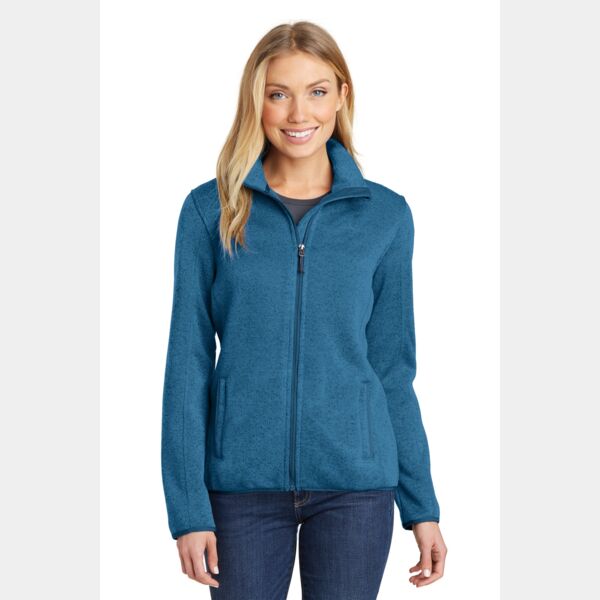 Ladies Sweater Fleece Jacket Thumbnail