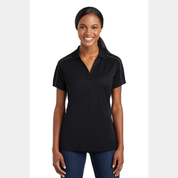 Ladies Micropique Sport Wick ® Piped Polo Thumbnail