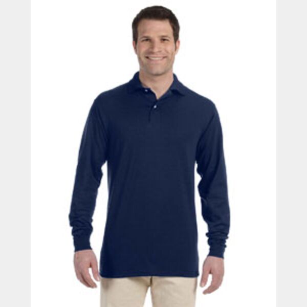 5.6 oz., 50/50 Long-Sleeve Jersey Polo with SpotShield™ Thumbnail