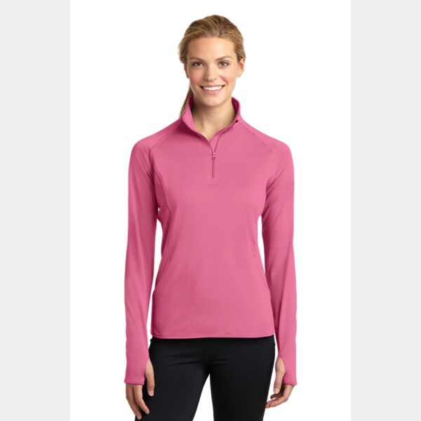 Ladies Sport Wick ® Stretch 1/2 Zip Pullover Thumbnail