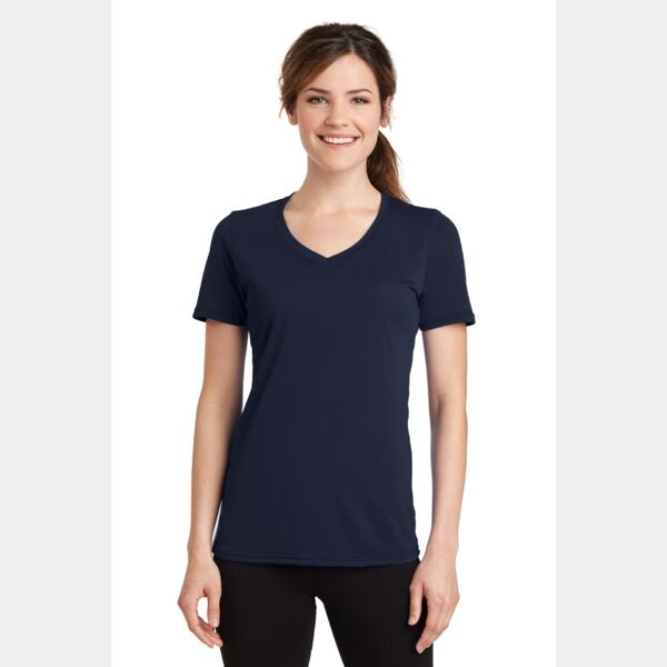 Ladies Performance Blend V Neck Tee Thumbnail