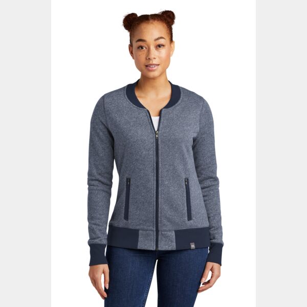 ® Ladies French Terry Baseball Full Zip Thumbnail