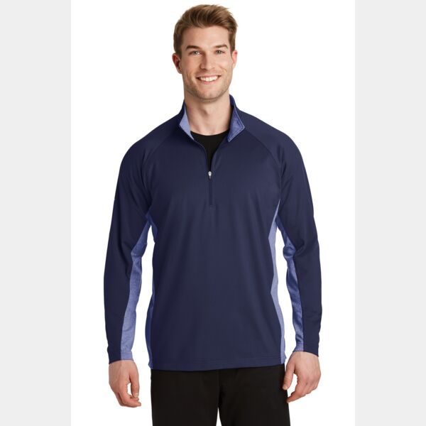 Sport Wick ® Stretch Contrast 1/2 Zip Pullover Thumbnail