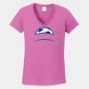Ladies Heavy Cotton ™ 100% Cotton V Neck T Shirt Thumbnail
