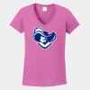 Ladies Heavy Cotton ™ 100% Cotton V Neck T Shirt Thumbnail