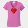 Ladies Heavy Cotton ™ 100% Cotton V Neck T Shirt Thumbnail