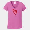Ladies Heavy Cotton ™ 100% Cotton V Neck T Shirt Thumbnail
