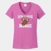 Ladies Heavy Cotton ™ 100% Cotton V Neck T Shirt Thumbnail
