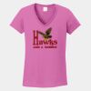Ladies Heavy Cotton ™ 100% Cotton V Neck T Shirt Thumbnail