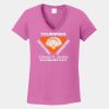 Ladies Heavy Cotton ™ 100% Cotton V Neck T Shirt Thumbnail